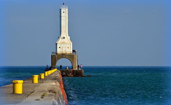 Port Washington Lake Michigan by myhrhelper