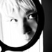 me in a mirror in black and white