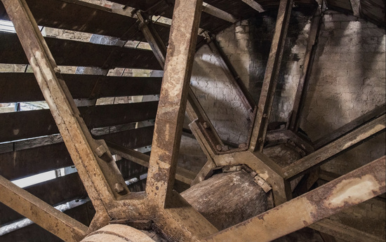 Inside a water wheel  by dulciknit