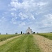 Looking up the hill to St Hubert’s 
