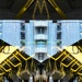 Melbourne tram mirrored