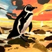 Magellanic penguin (acrylic painting)