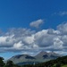 hill, cloud, blue sky
