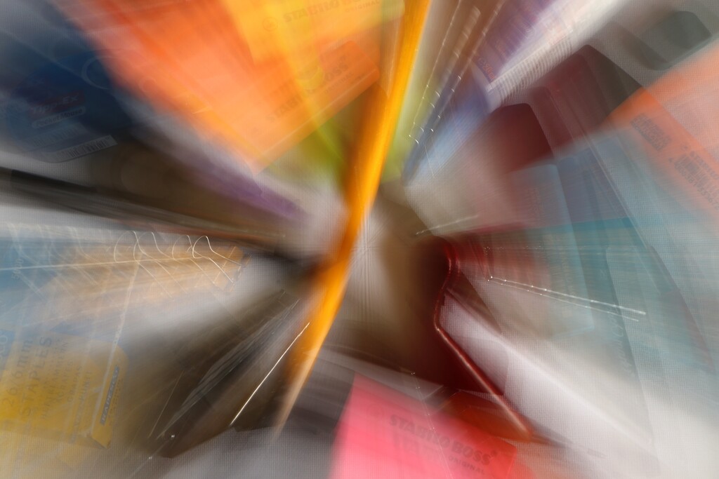 Contents of my desk drawer Zoom-burst.. by bricam