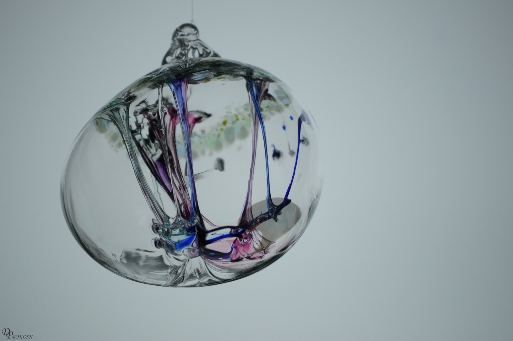 Blown glass ball by dora