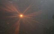 17th Feb 2011 - early morning streetlight starburst in torrential rain