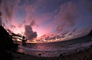 25th Feb 2011 - fisheye view of the phosphate loader sunset Christmas Island