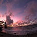fisheye view of the phosphate loader sunset Christmas Island by lbmcshutter