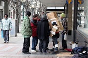 28th Feb 2011 - Building The Cardboard Man on the Street.  