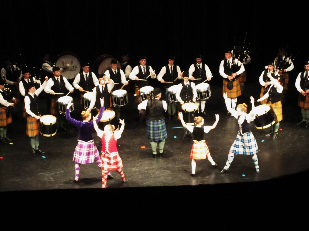 Bagpipes and Dancers by margonaut