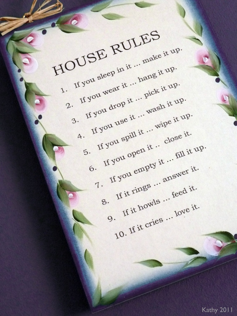 House Rules by kjarn
