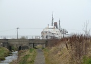 15th Mar 2011 - Ship out of water
