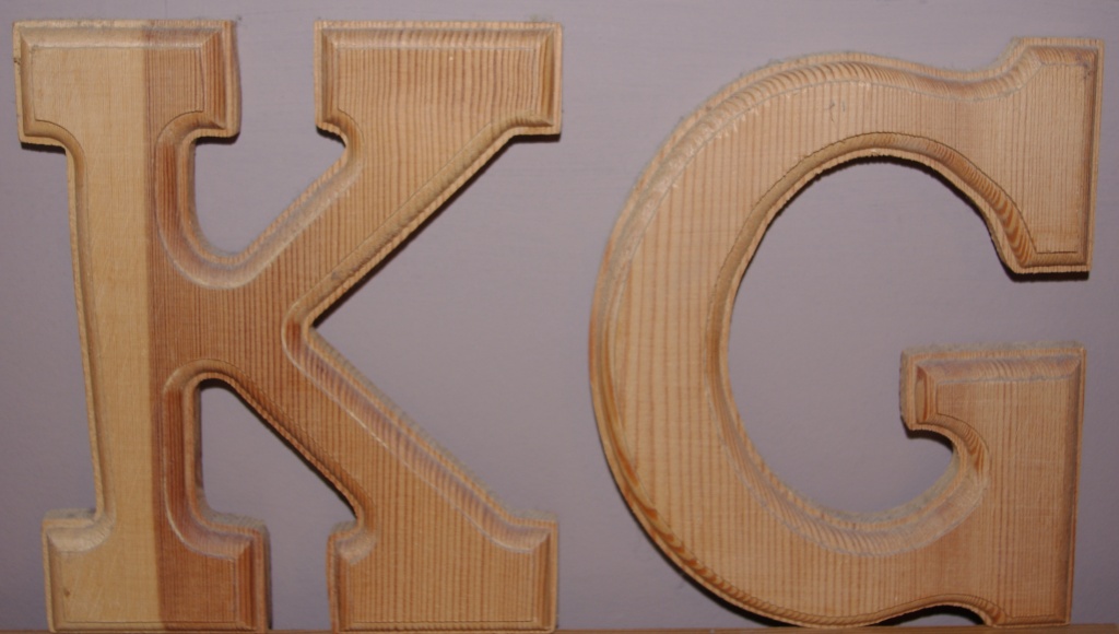 Wooden letters by karendalling