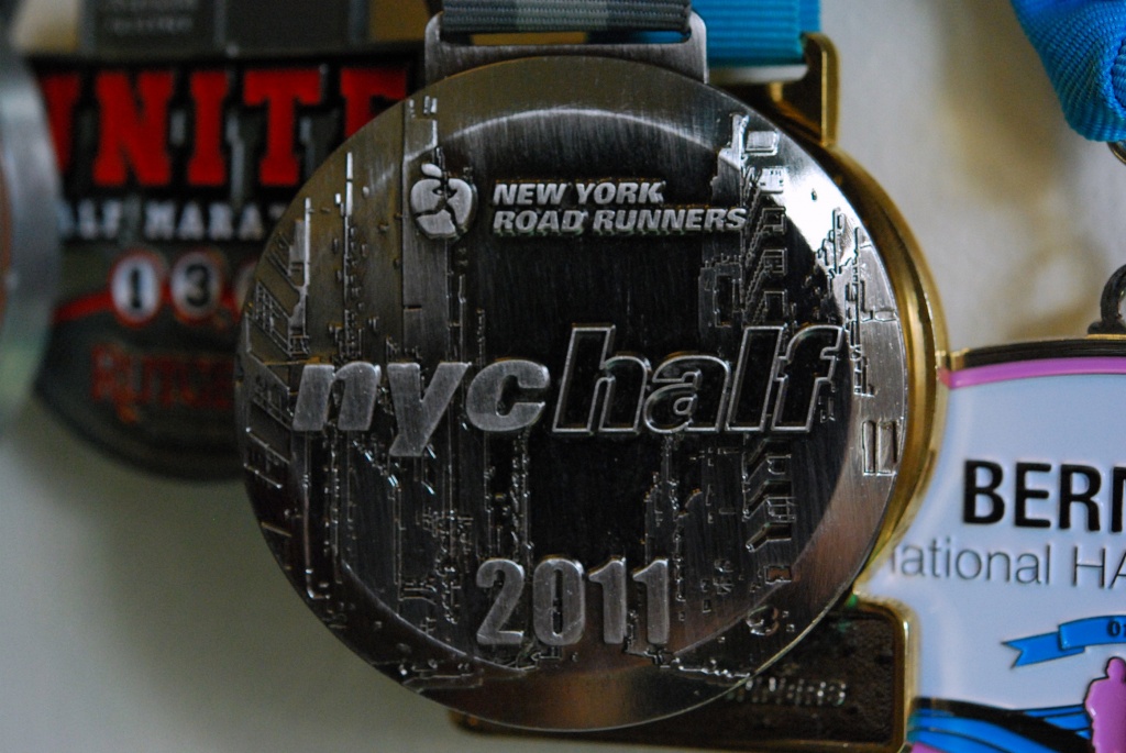 New York City Half Marathon 2011 Medal by sharonlc