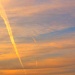 Sunset and vapour trails! by karendalling