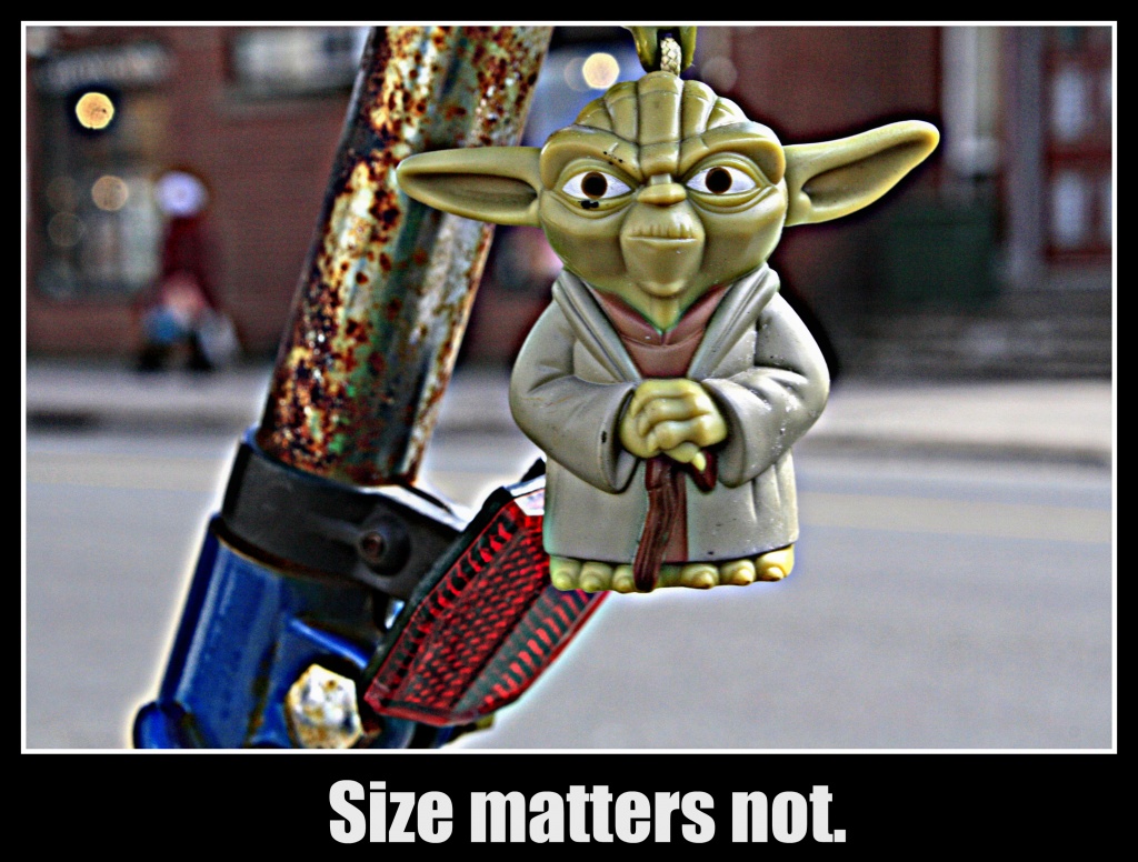 Size matters not. by jgoldrup