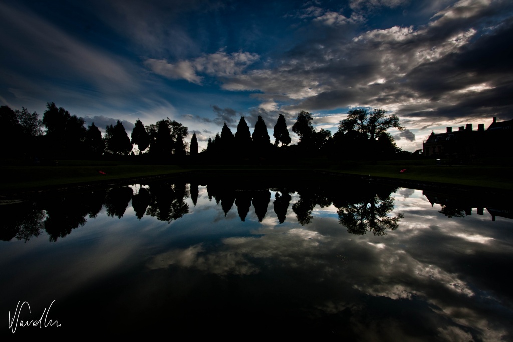 Eagle Pond silhouettes by vikdaddy