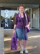 26th Mar 2010 - Here's my outfit for Purple Shirt Day.