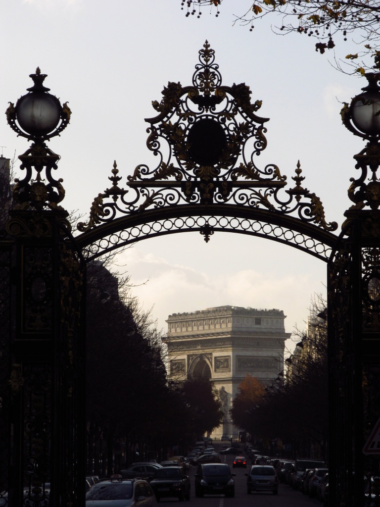 Paris and the Arch de Triumph by Weezilou