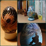 24th Apr 2011 - Wooden eggs painted by myself