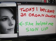 18th Apr 2011 - Organ donor me