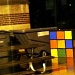 Giant Rubix Cube In the Rain by labpotter