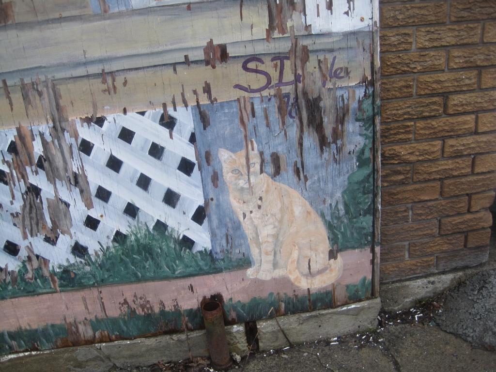 Mural cat by shteevie