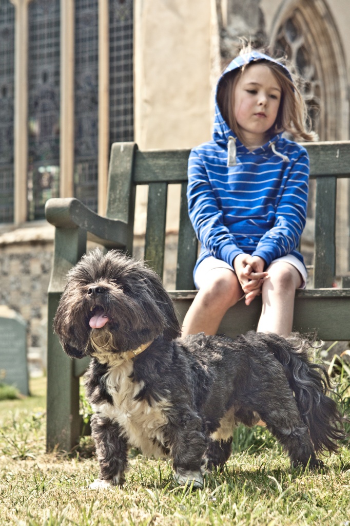 One girl and her dog ... by edpartridge