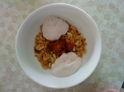 28th Apr 2011 - muesli and yoghurt with my own rhubarb