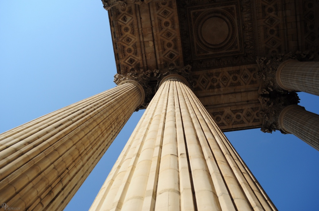 Columns from the Pantheon, Paris by dora