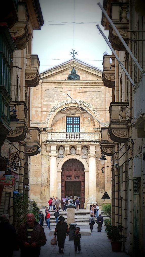 St John's Co-Cathedral, Valletta, from Zachary Street  by sangwann