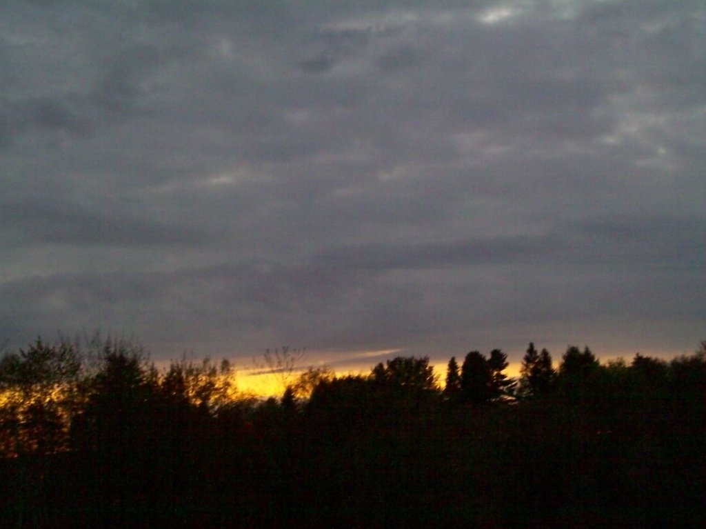 Little Sunset, Lots of Clouds by julie