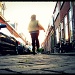 Running from camera by halkia