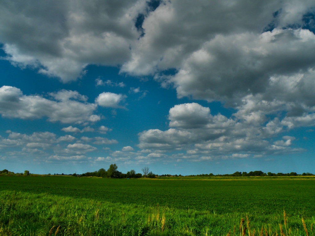 Sky over Acle Marshes by manek43509