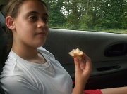 11th May 2011 - Shayna Eating Pita Bread 5.11.11