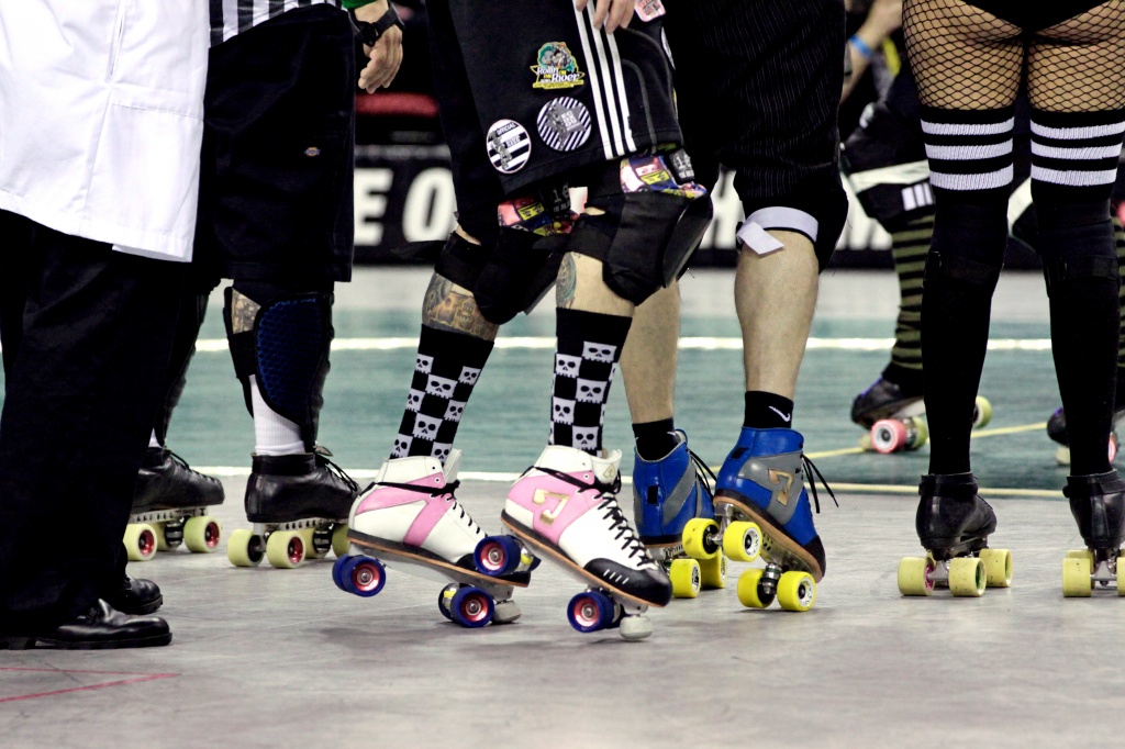 Rat City Rollergirls'  Bout Official Referees (Rat Finks) Skates. by seattle