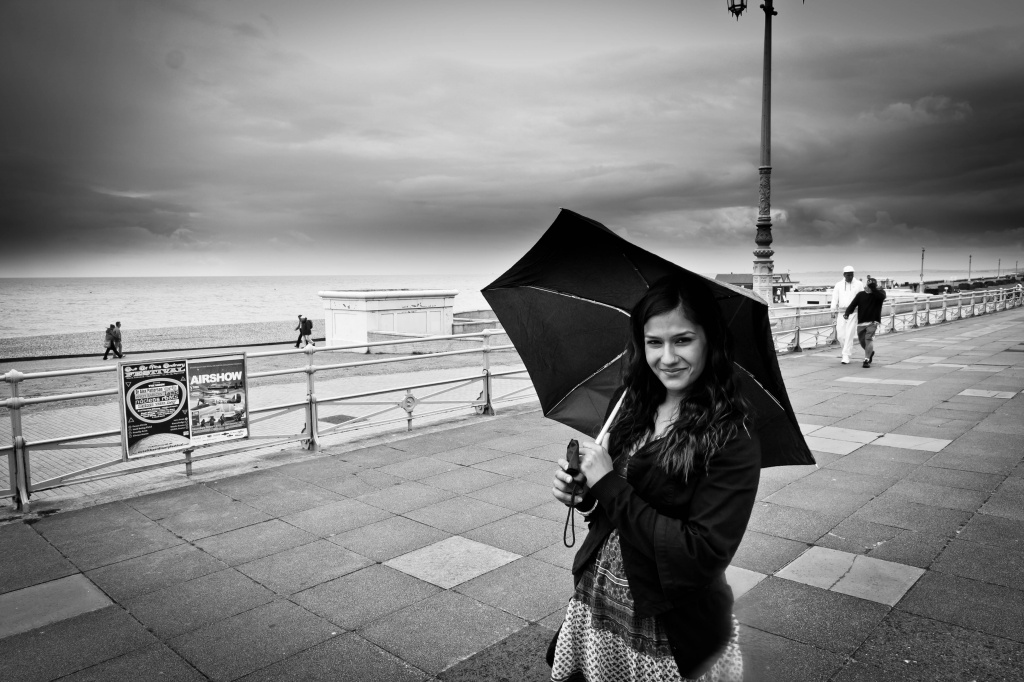 On a damp day, Suman puts the 'bright' in to Brighton by vikdaddy