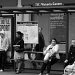 Victoria Centre Bus Stop - Nottingham - Saturday Shoppers by phil_howcroft