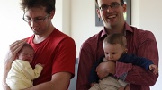 22nd May 2011 - Two grumpy babies and two proud dads