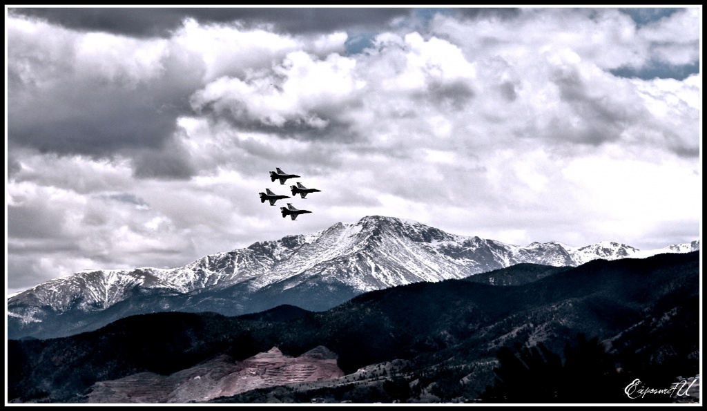 Air Force over Pikes Peak by exposure4u