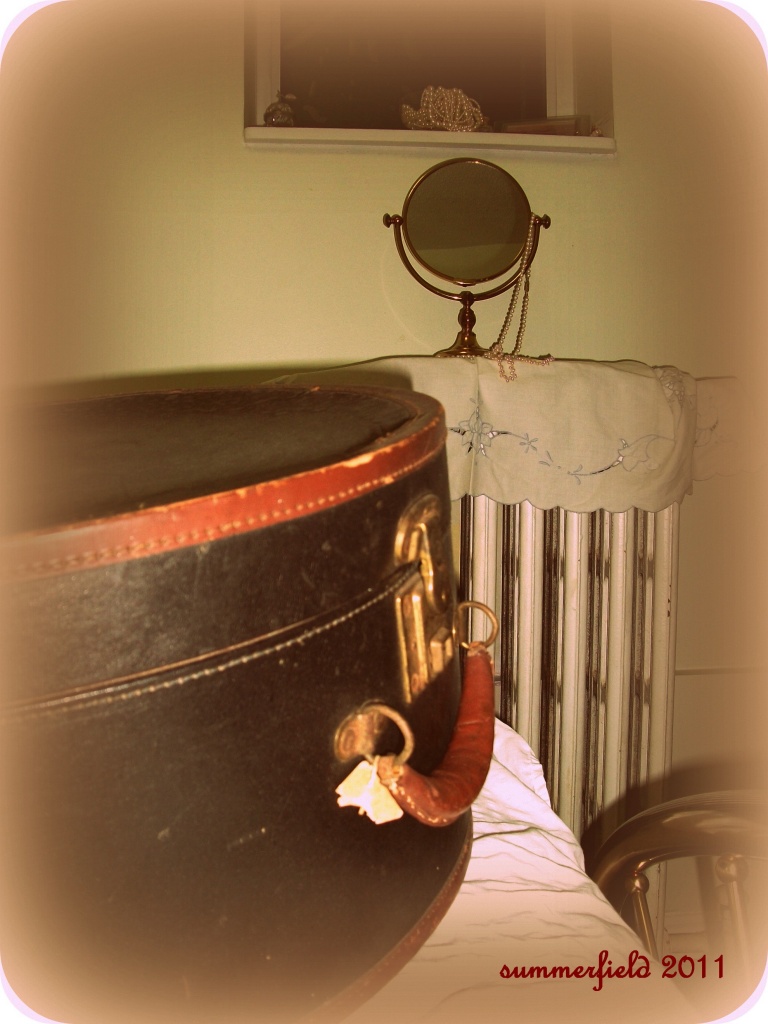 an antique hatbox by summerfield