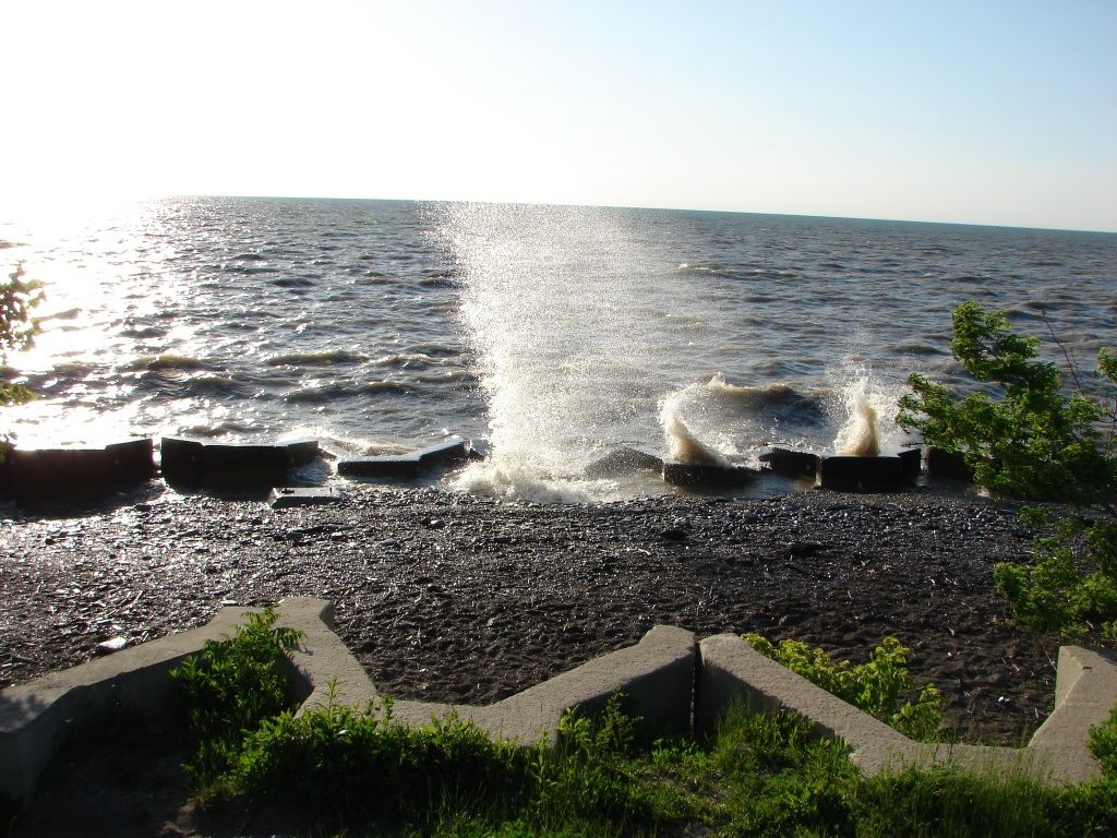 Stormy Lake Erie by brillomick