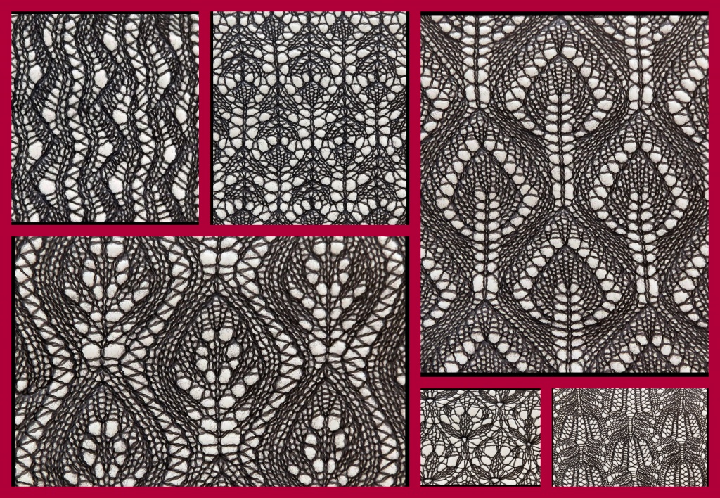 Knitted lace samples by dulciknit