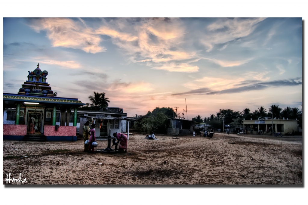 A Village Evening! by harsha