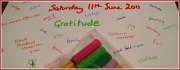 11th Jun 2011 - Brainstorming on gratitude