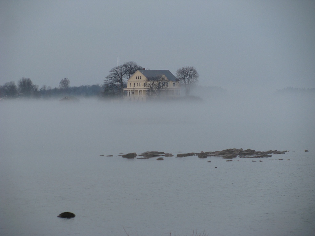 Island in the fog by rrt