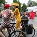 Even The Cheesehead and Mario Stopped To Watch the Parade!  Summer Solstice Cyclists (wearing only body paint) The Fremont Fair! by seattle