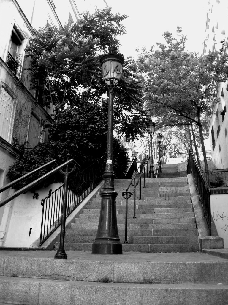 Montmartre stairs by parisouailleurs