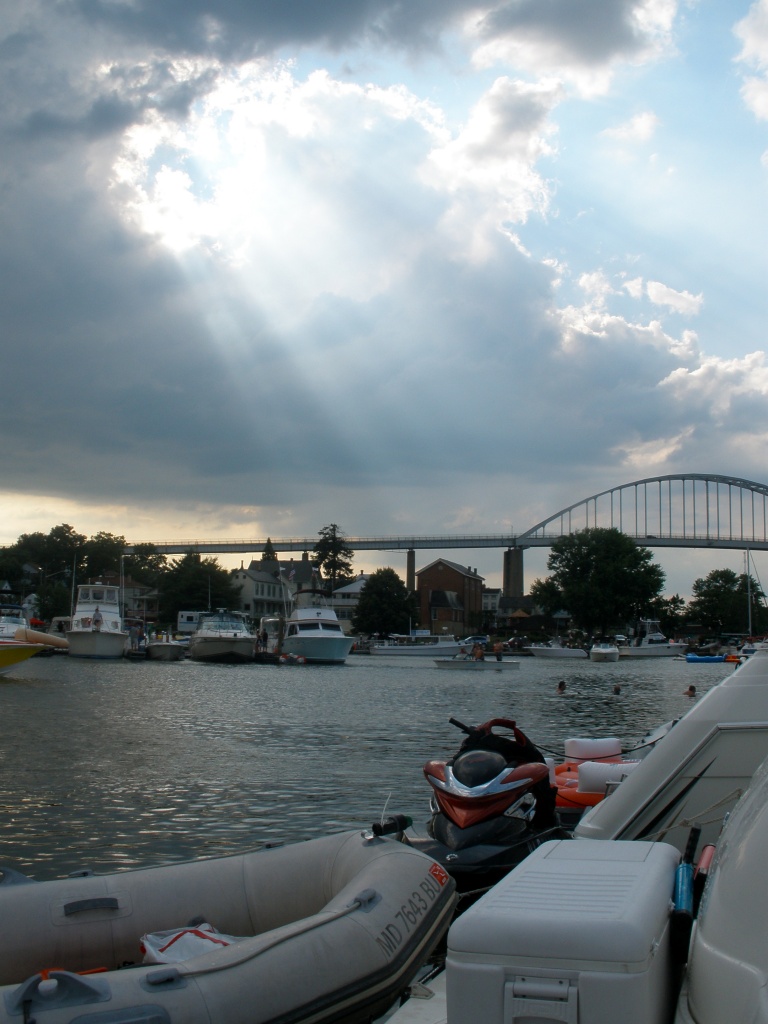 Chesapeake Bridge from the water by kdrinkie