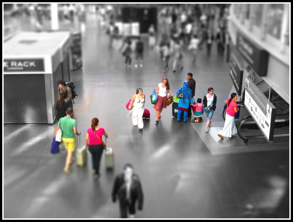 Manchester Picaddilly station tiltshifted by sarahhorsfall
